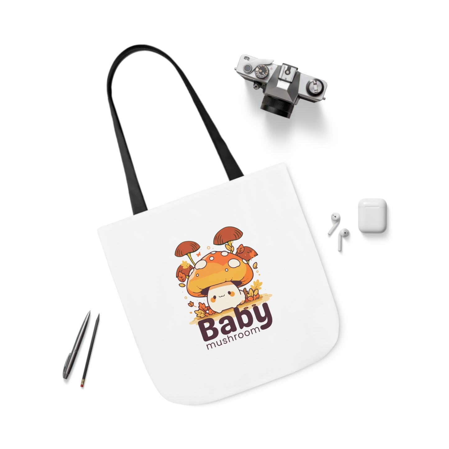 Canvas Tote Bag-Baby Mashroom