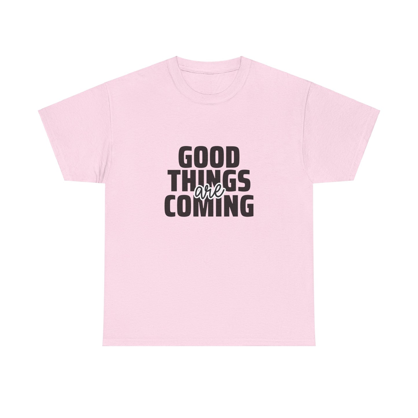 Unisex Heavy Cotton Tee - Goods Things Are Coming- T-shirt