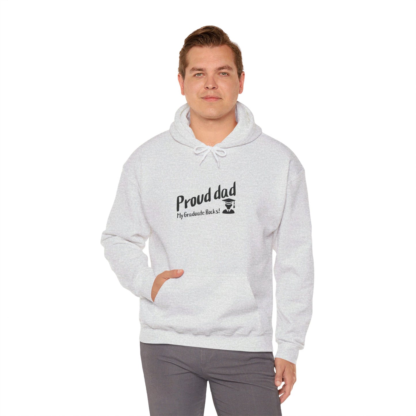 Unisex Heavy Blend™ Hooded Sweatshirt- Proud dad of graduate