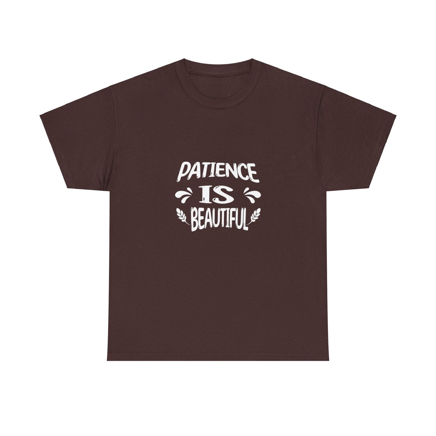 Unisex Heavy Cotton Tee - Patience is Beautiful- Dark T-shirts