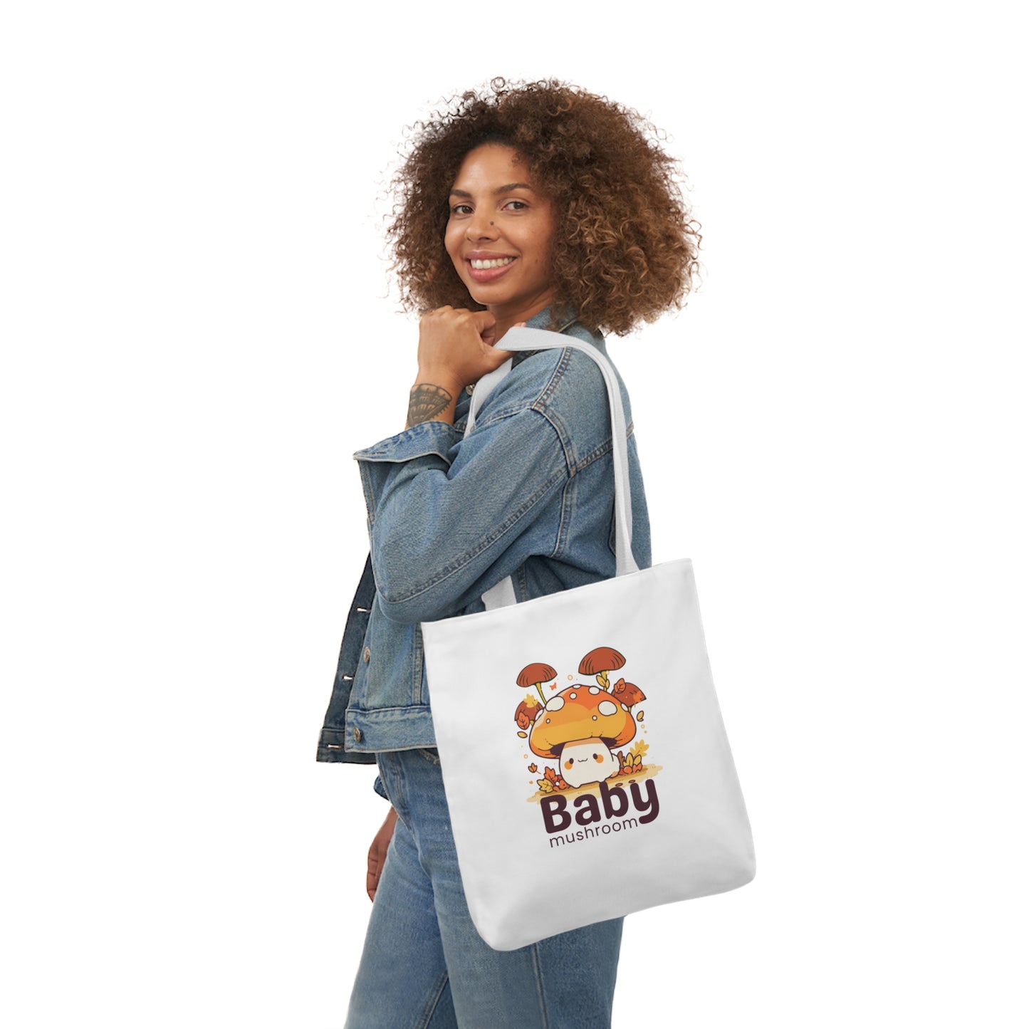 Canvas Tote Bag-Baby Mashroom