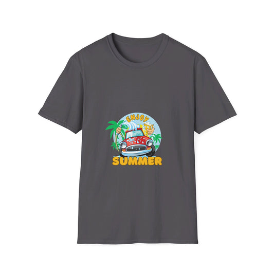 Unisex Softstyle Enjoy Summer happy car-splash water t-shirt