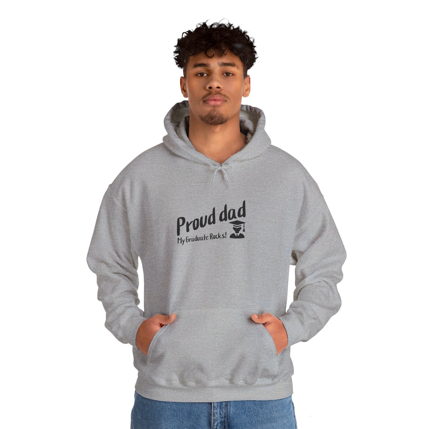 Unisex Heavy Blend™ Hooded Sweatshirt- Proud dad of graduate