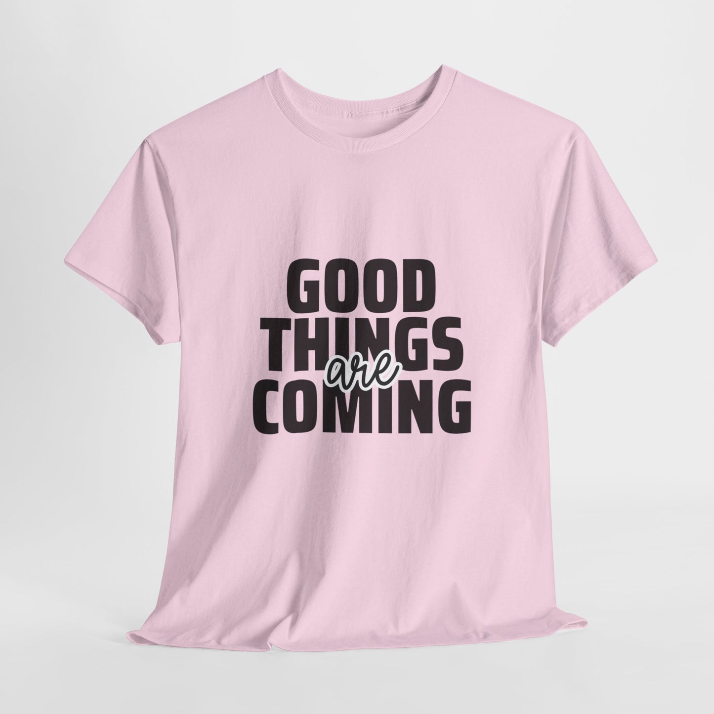 Unisex Heavy Cotton Tee - Goods Things Are Coming- T-shirt