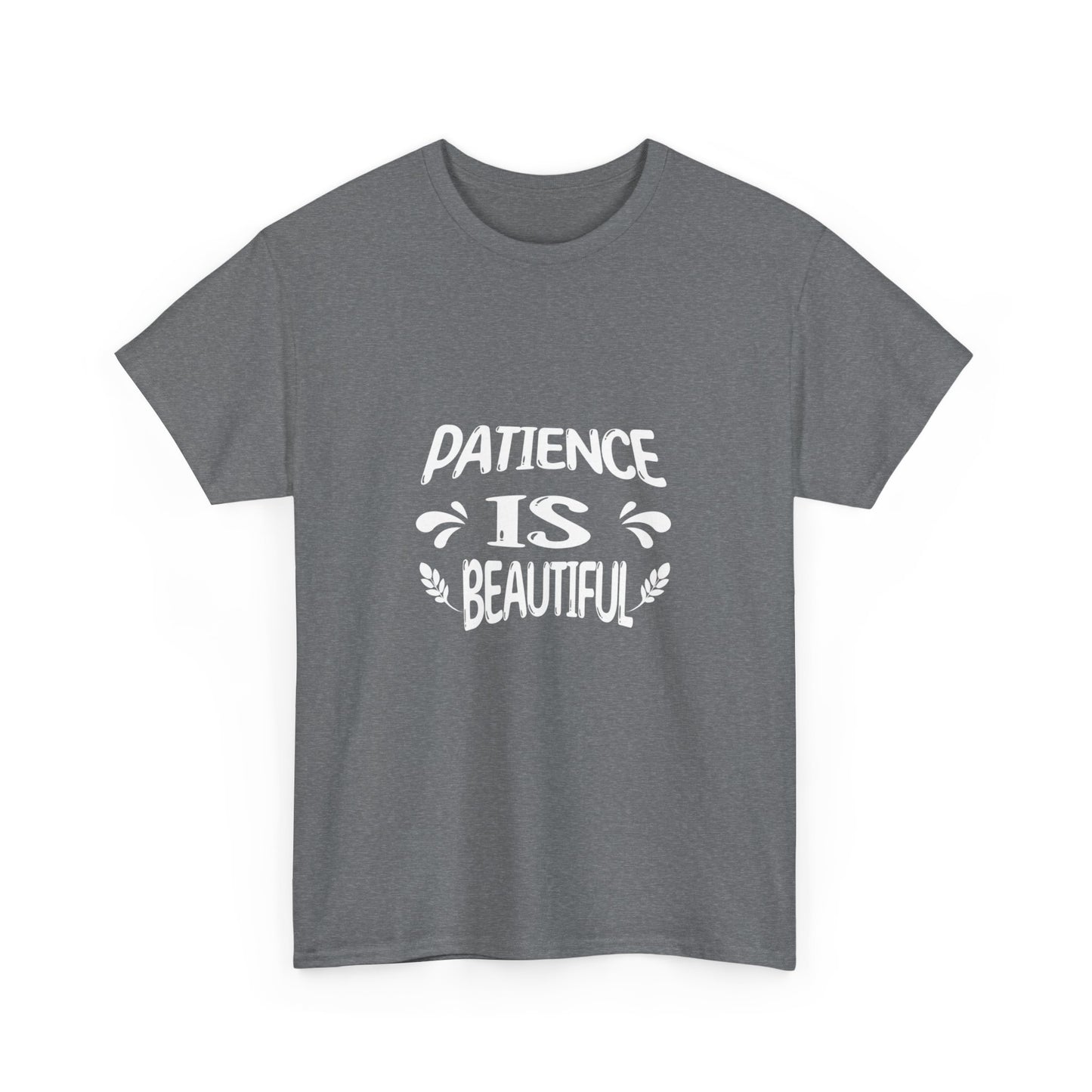 Unisex Heavy Cotton Tee - Patience is Beautiful- Dark T-shirts