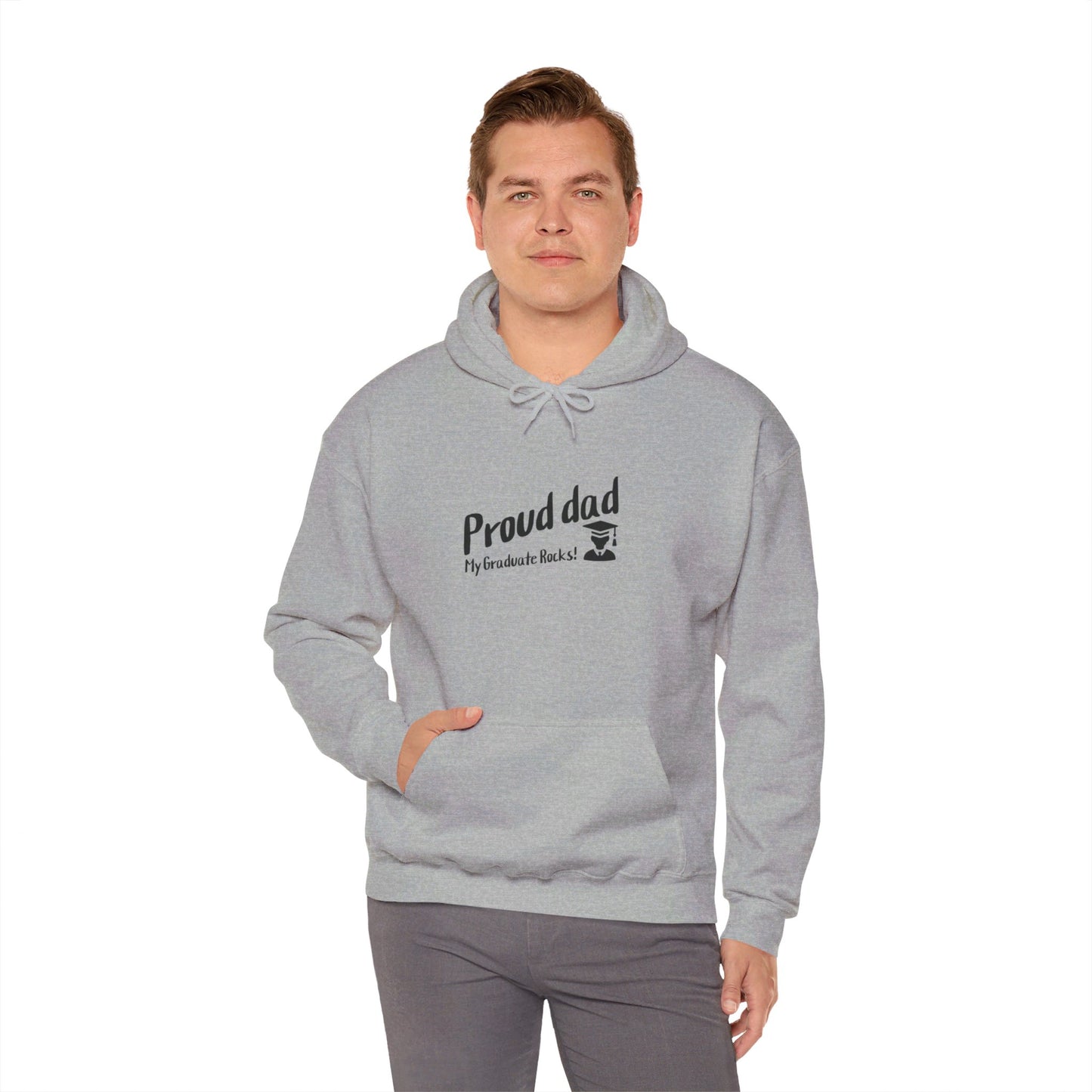 Unisex Heavy Blend™ Hooded Sweatshirt- Proud dad of graduate