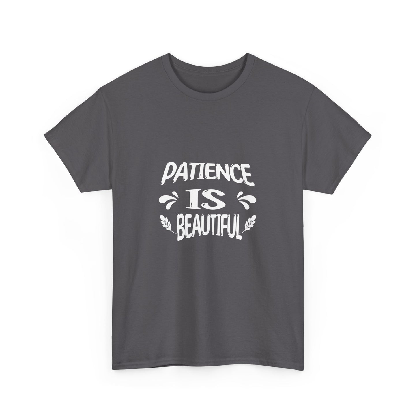 Unisex Heavy Cotton Tee - Patience is Beautiful- Dark T-shirts