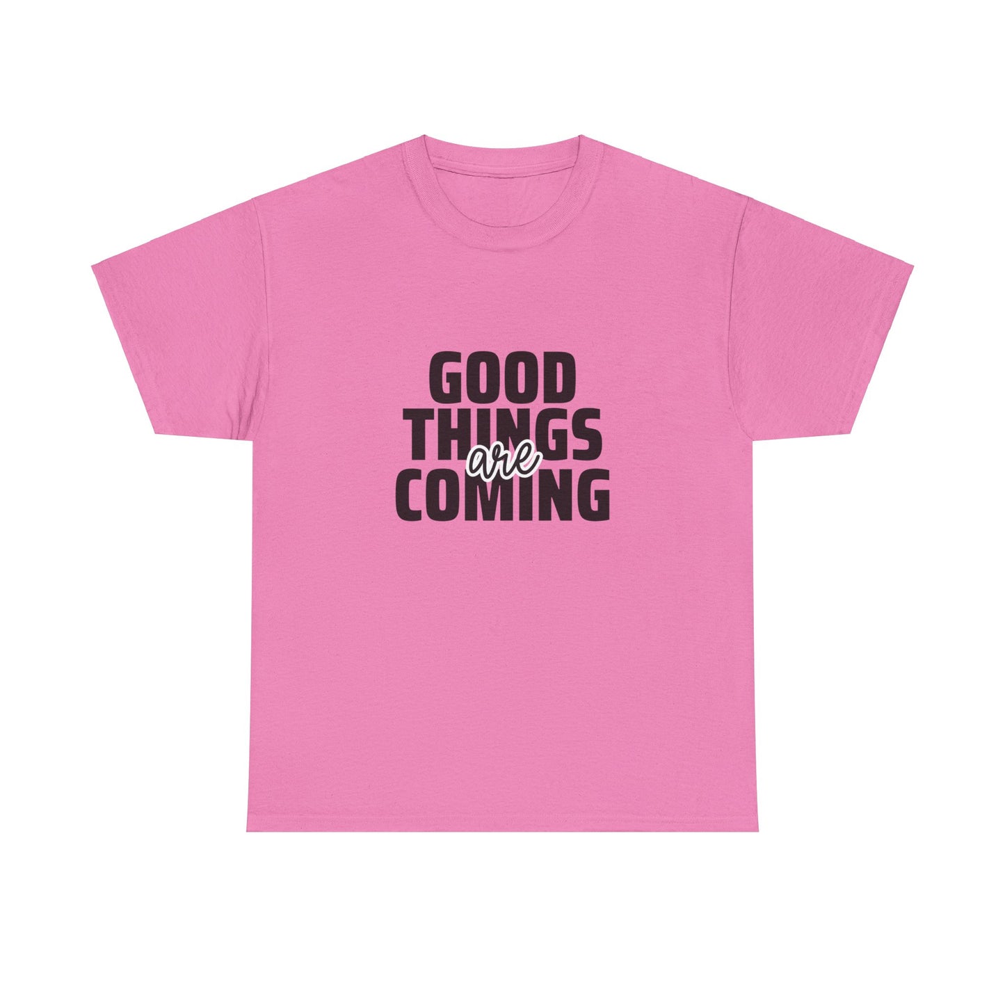 Unisex Heavy Cotton Tee - Goods Things Are Coming- T-shirt