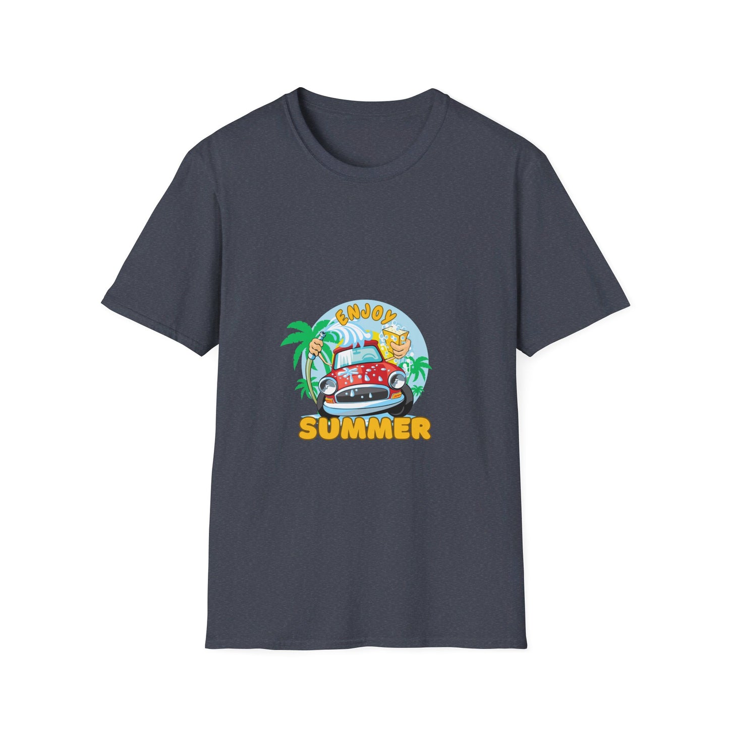 Unisex Softstyle Enjoy Summer happy car-splash water t-shirt