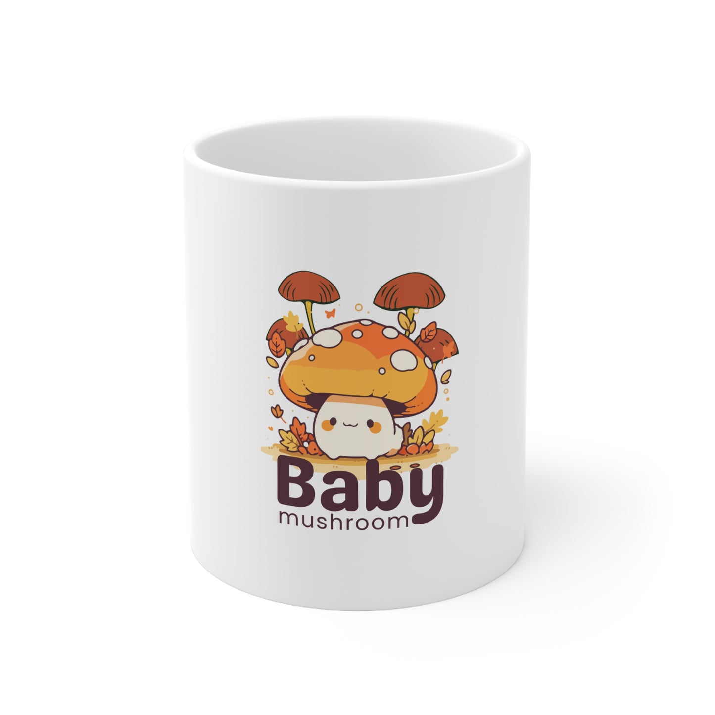 Ceramic Coffee Cups, 11oz, 15oz-Baby mashroom mug