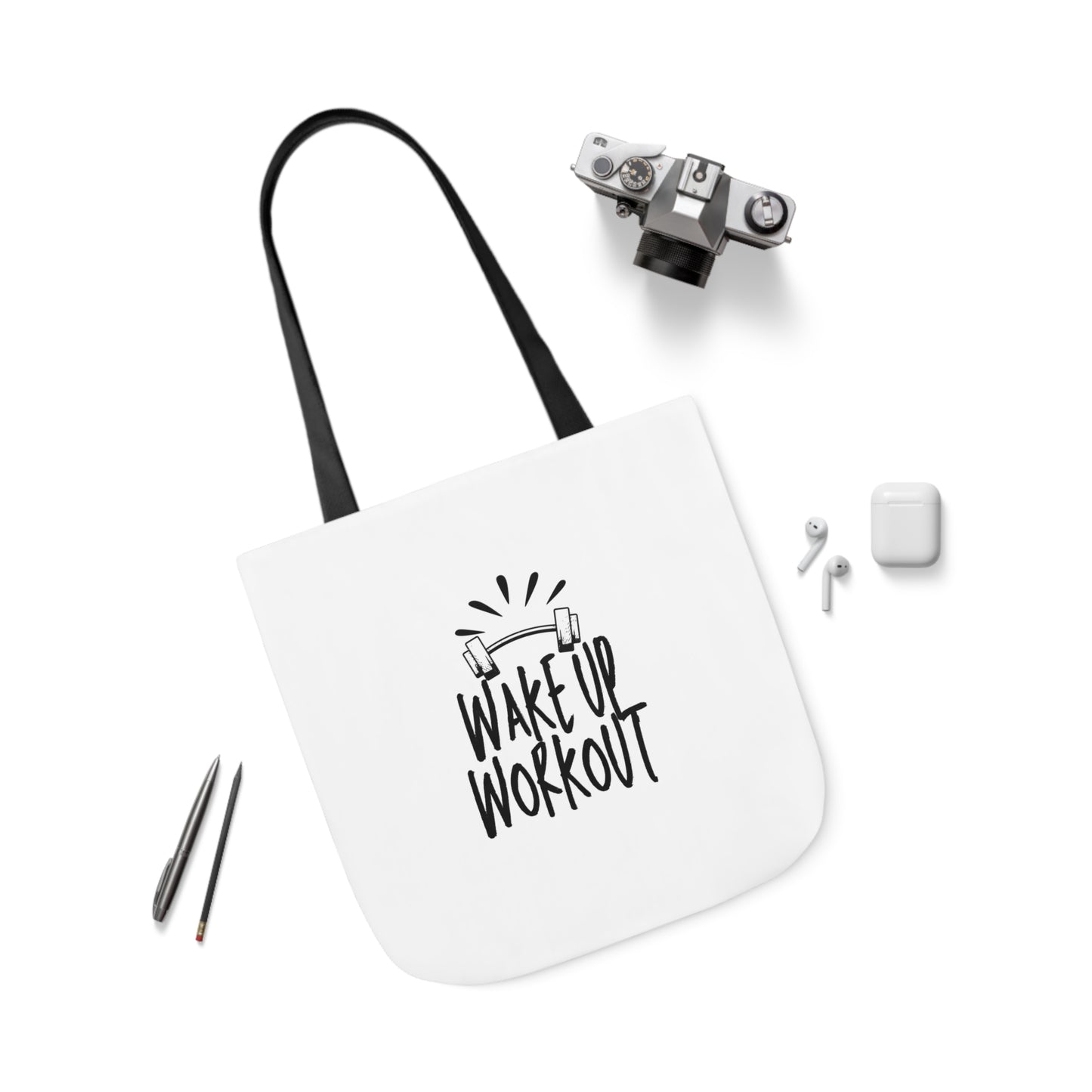 Canvas Tote-Wake up Work up