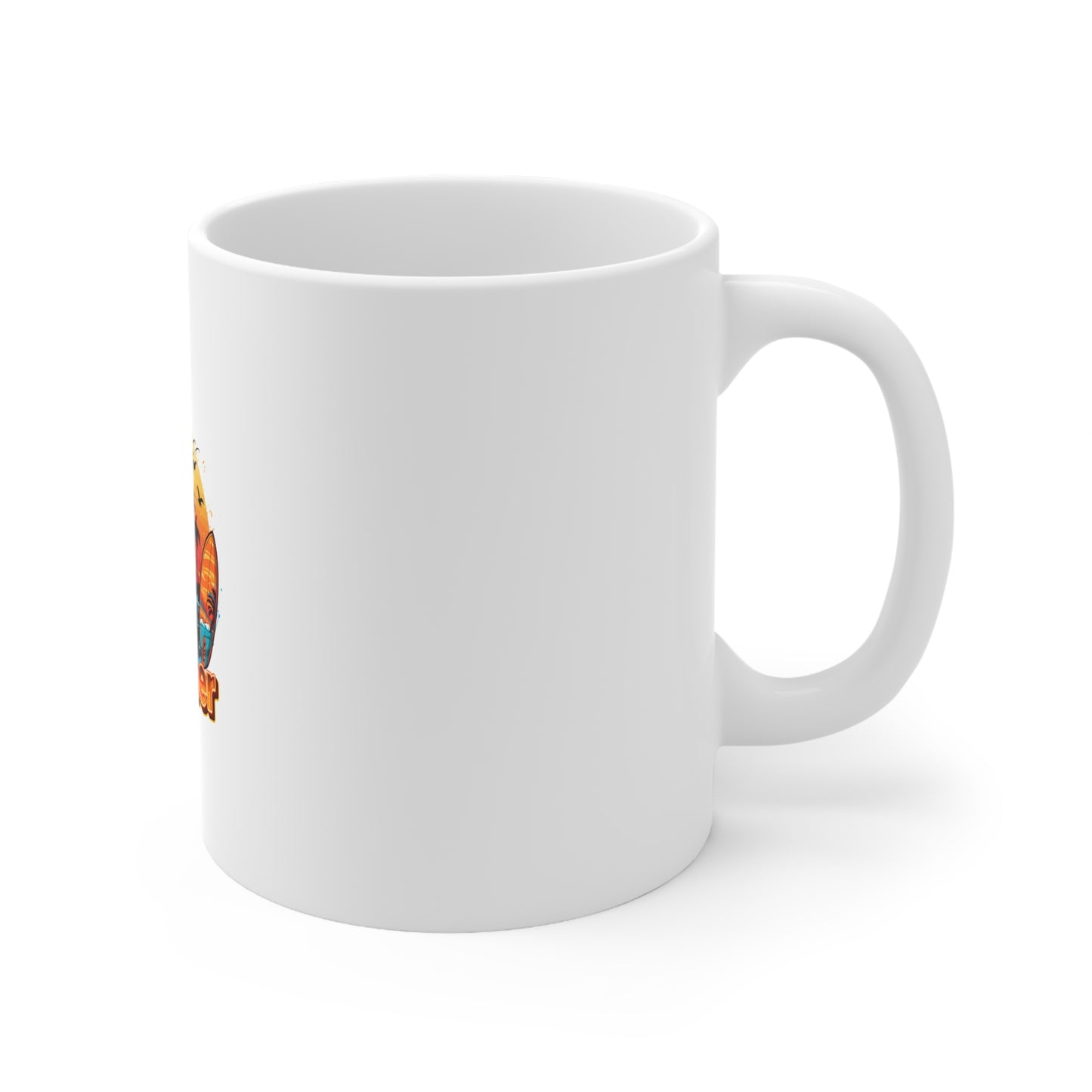 Ceramic Coffee Cups, 11oz, 15oz- Summer-Beach-Surfing