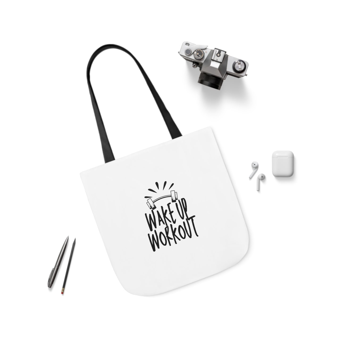 Canvas Tote-Wake up Work up