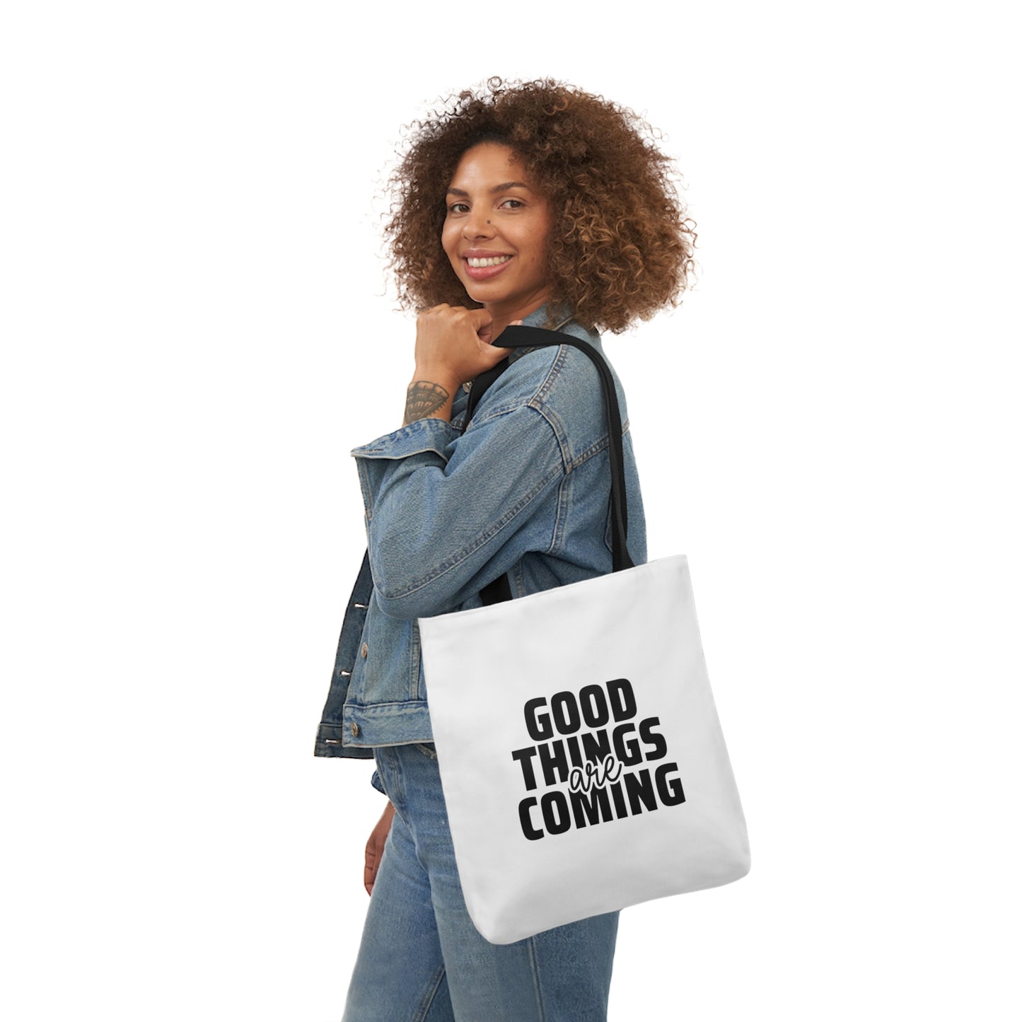 Canvas Tote Bag-Good Things are Coming