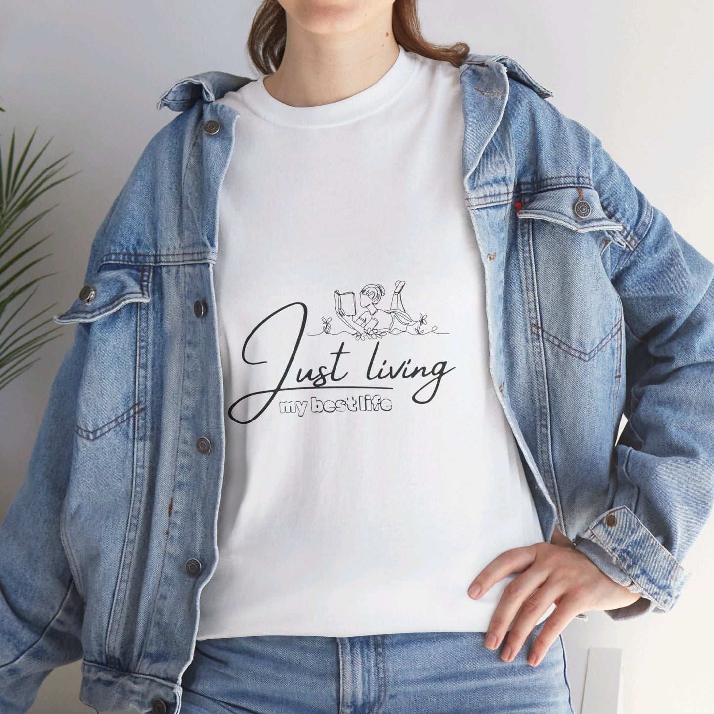 Unisex Heavy Cotton Tee - Just living my girl best life t-shirt