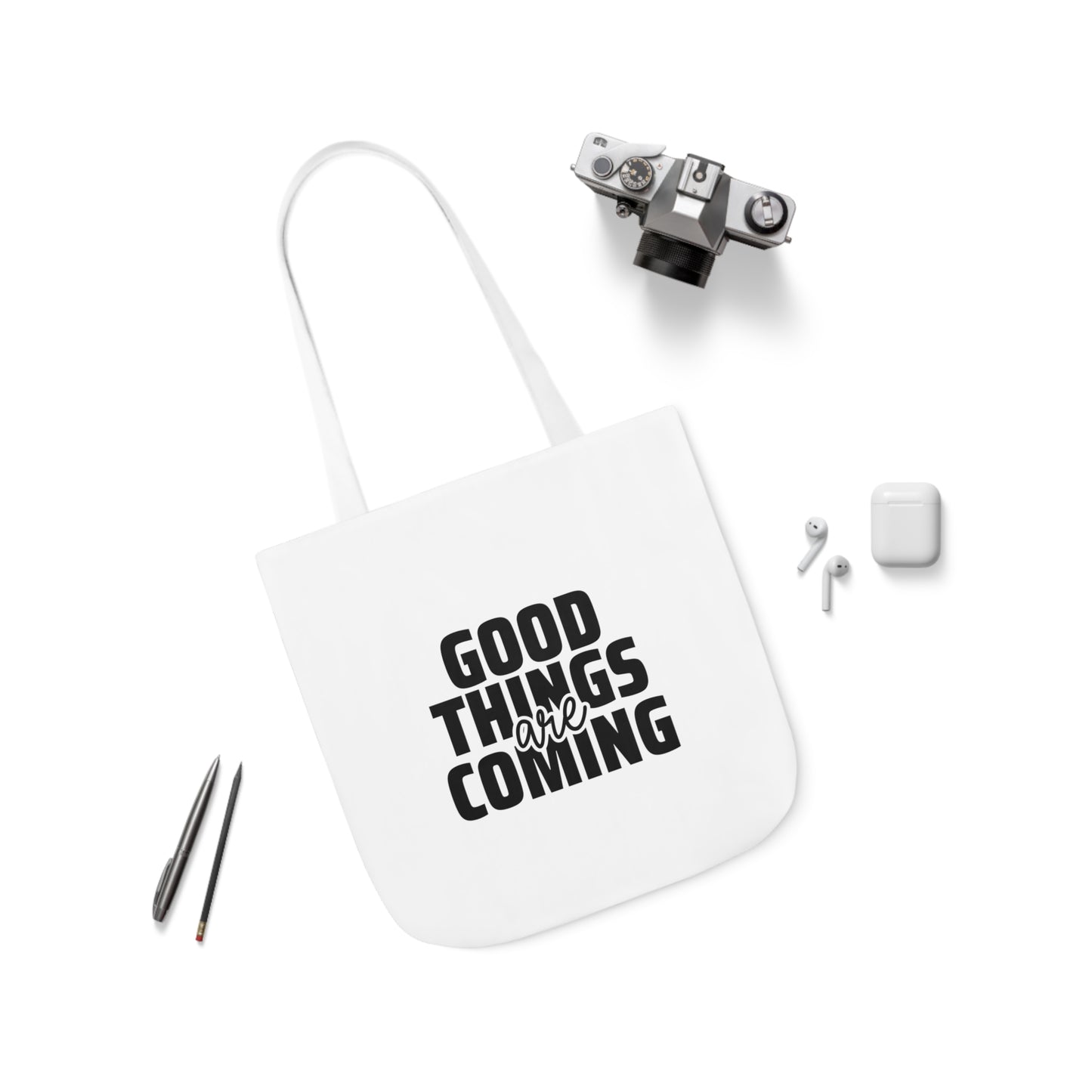 Canvas Tote Bag-Good Things are Coming