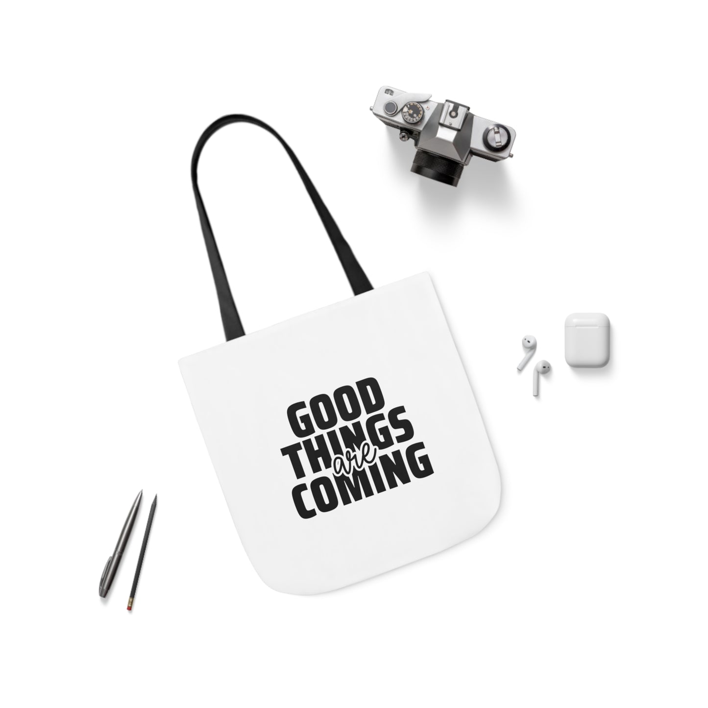 Canvas Tote Bag-Good Things are Coming