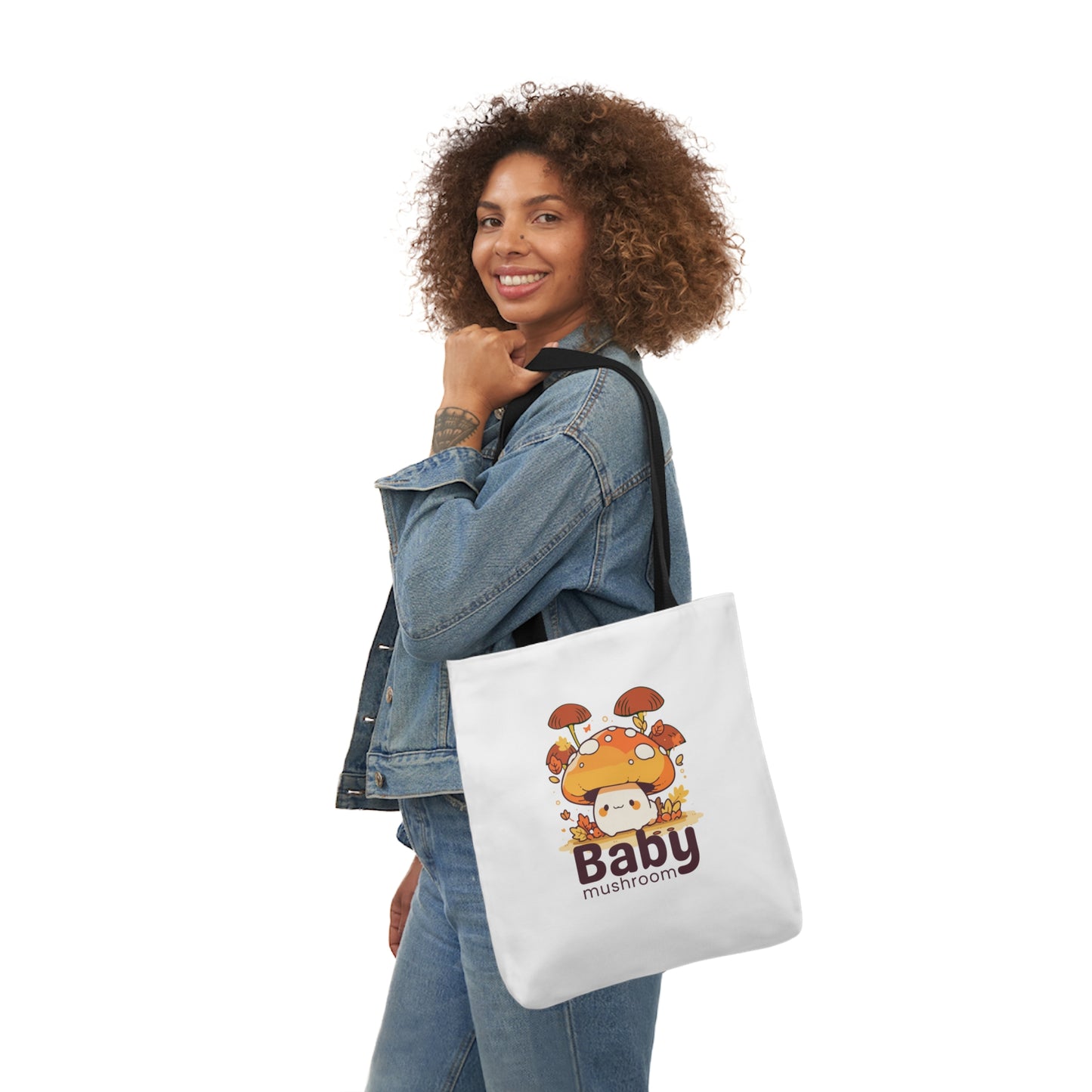 Canvas Tote Bag-Baby Mashroom