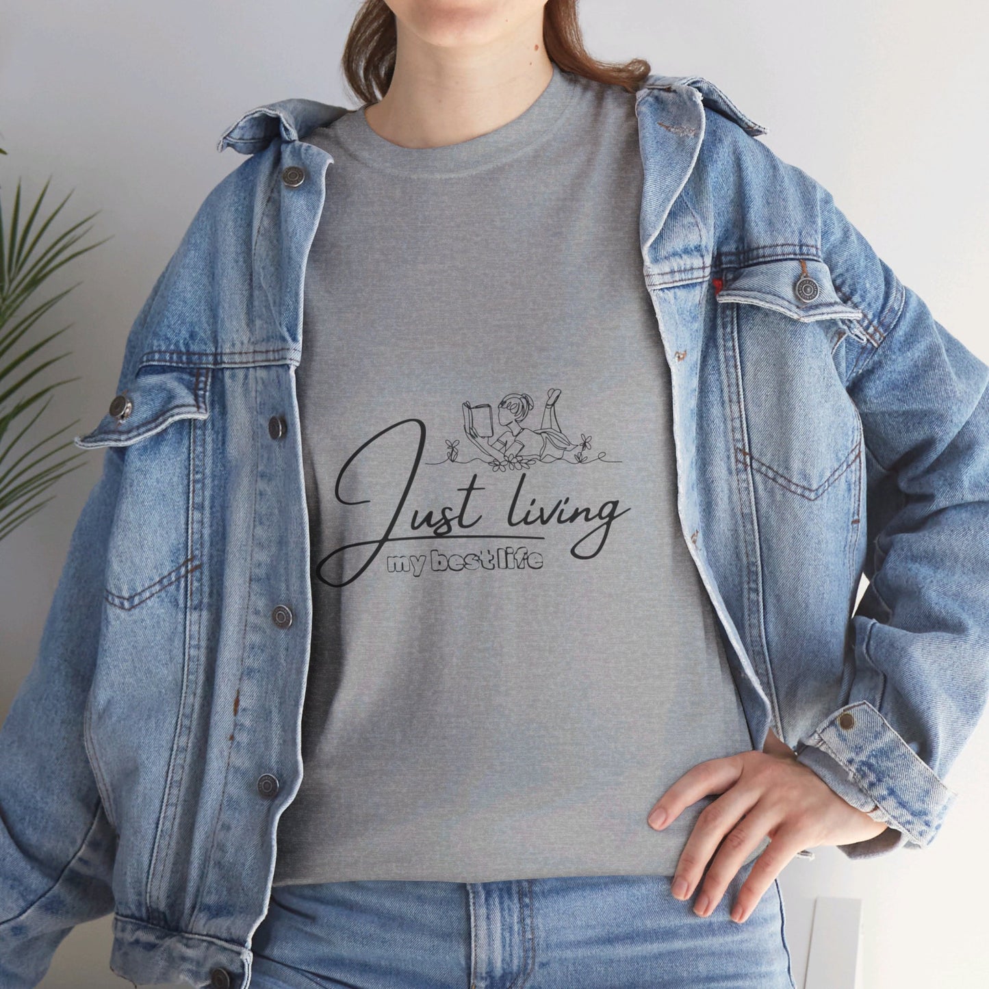 Unisex Heavy Cotton Tee - Just living my girl best life t-shirt