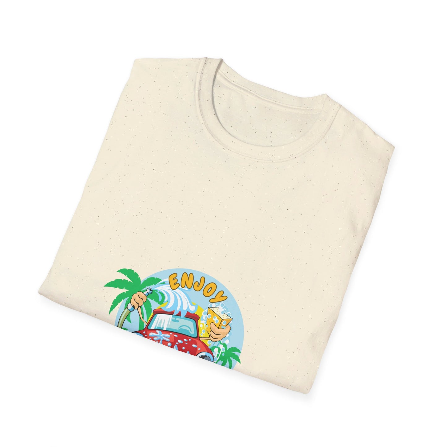 Unisex Softstyle Enjoy Summer happy car-splash water t-shirt