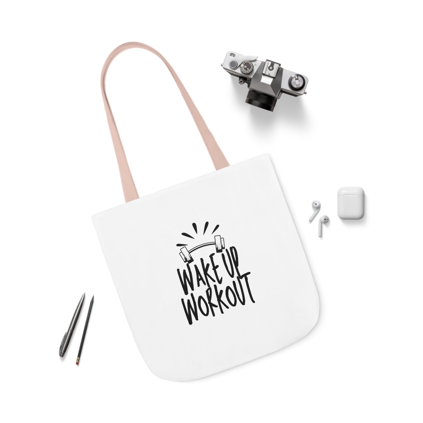 Canvas Tote-Wake up Work up