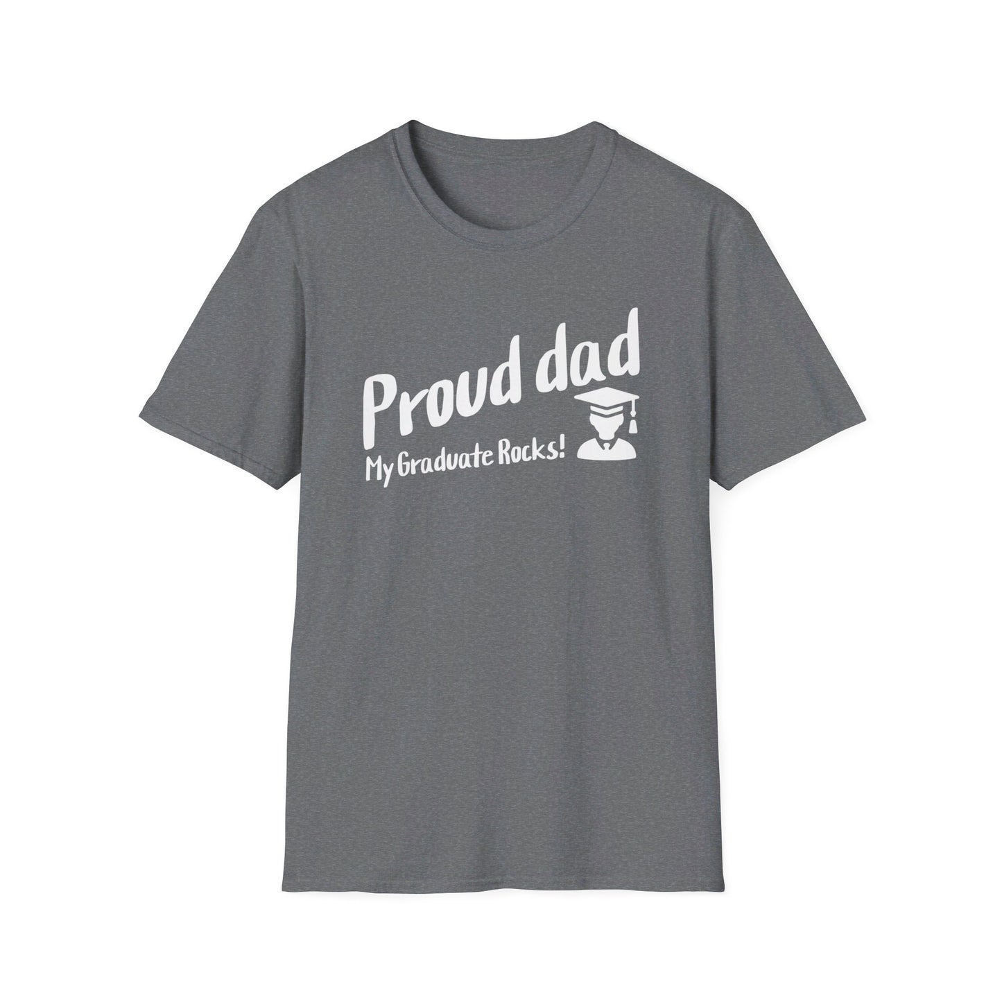 Unisex Softstyle T-Shirt- Proud dad- Proud-Graduate Gift