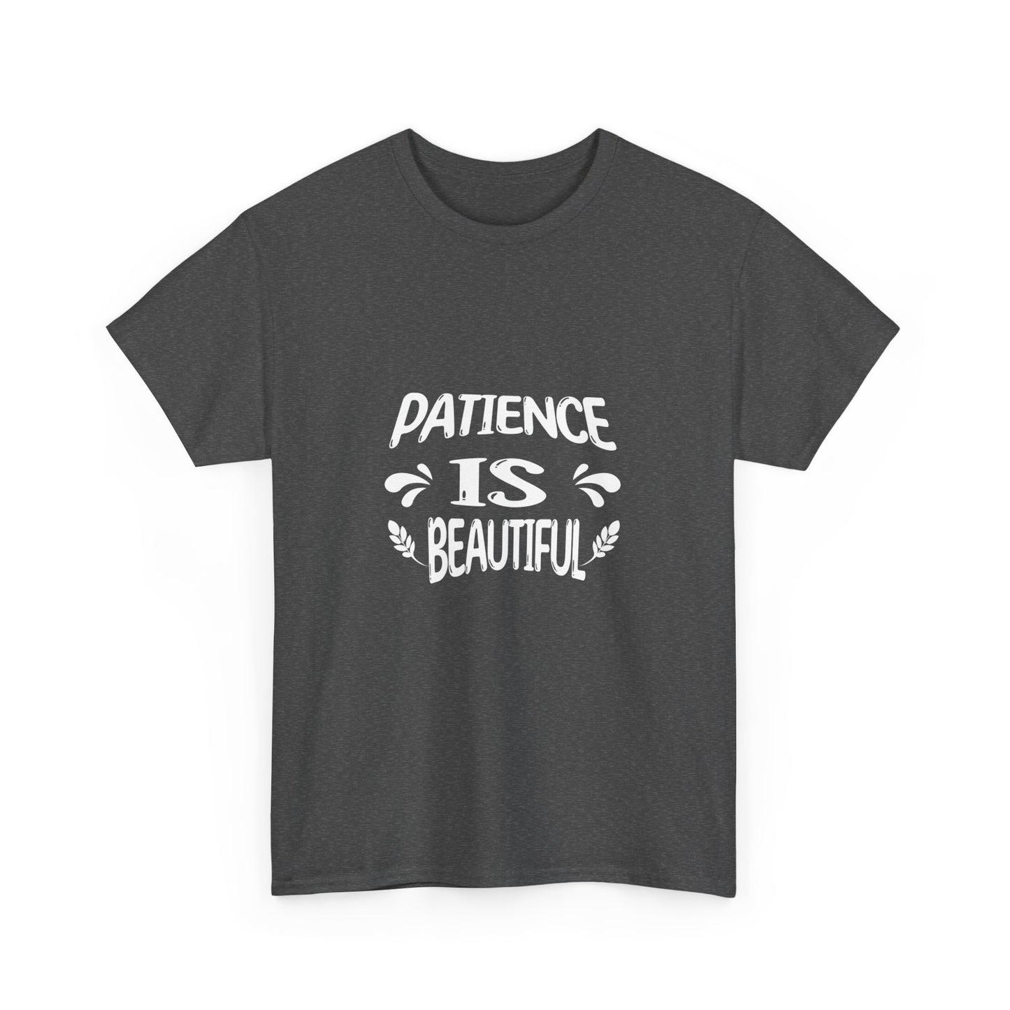 Unisex Heavy Cotton Tee - Patience is Beautiful- Dark T-shirts