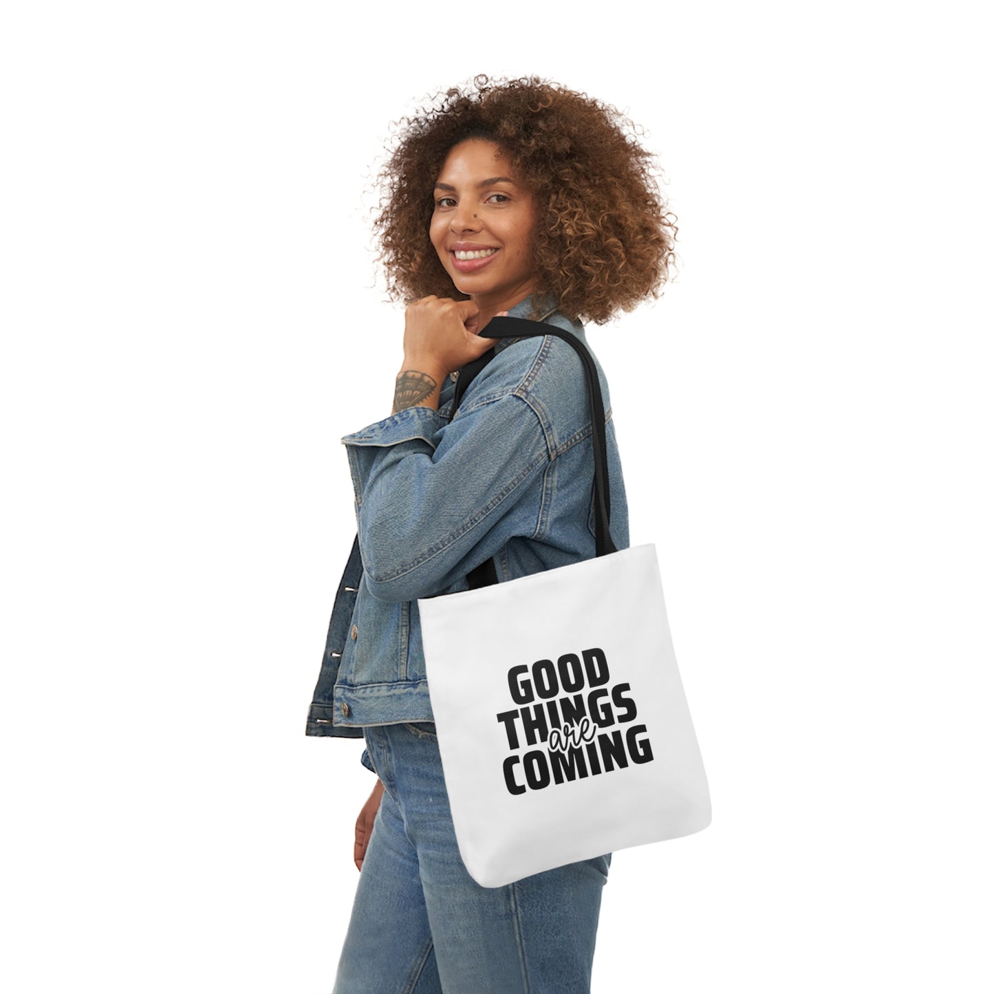 Canvas Tote Bag-Good Things are Coming