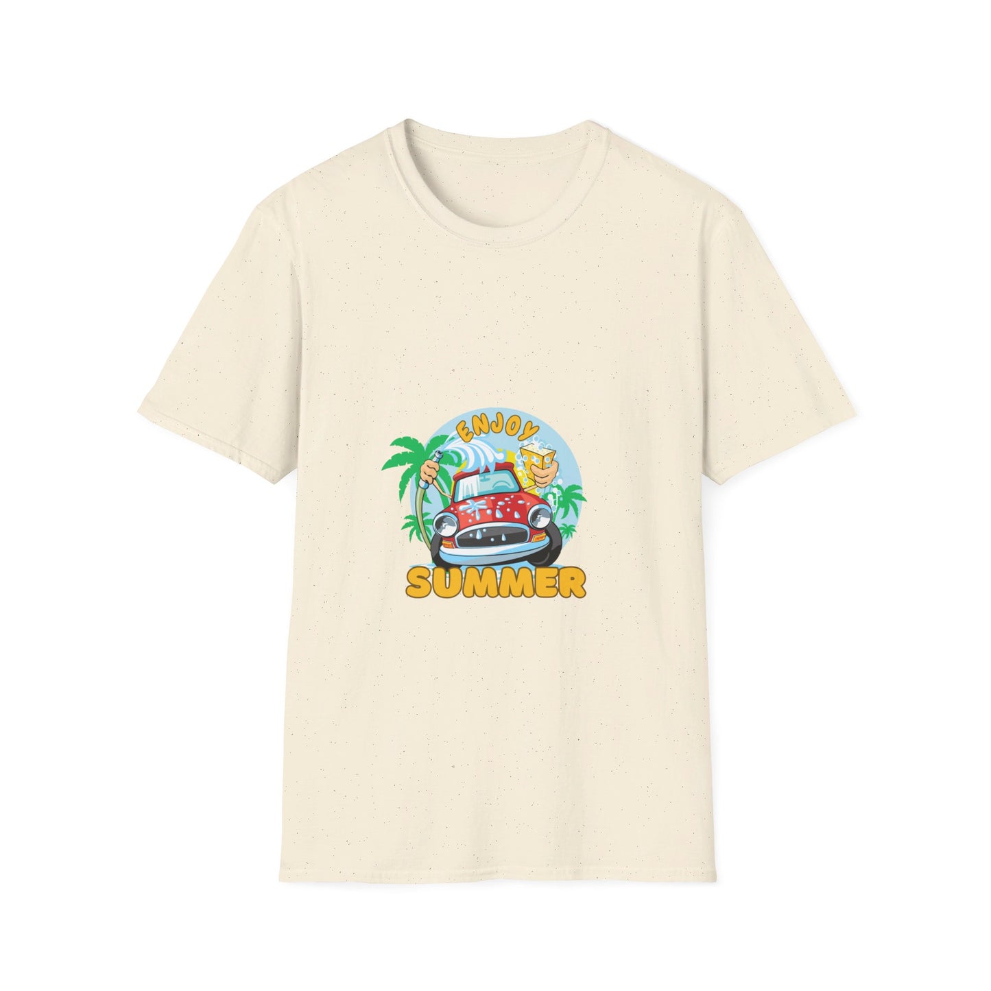 Unisex Softstyle Enjoy Summer happy car-splash water t-shirt