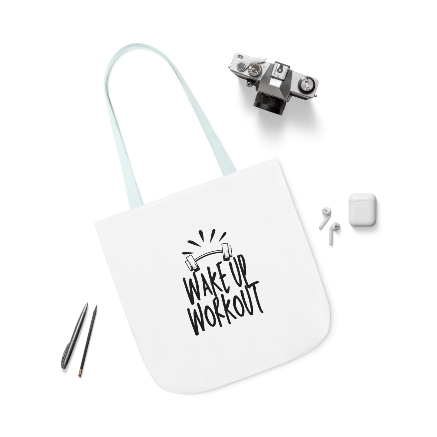 Canvas Tote-Wake up Work up