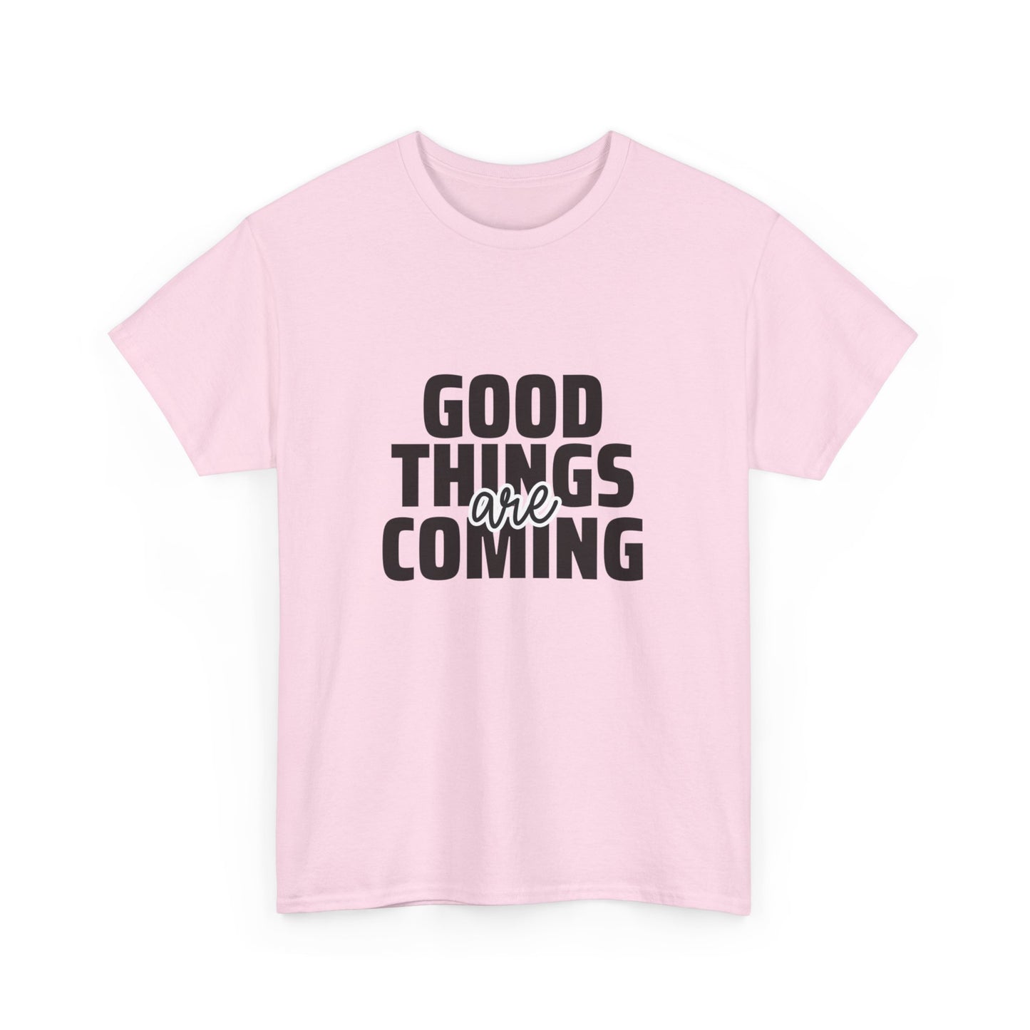 Unisex Heavy Cotton Tee - Goods Things Are Coming- T-shirt