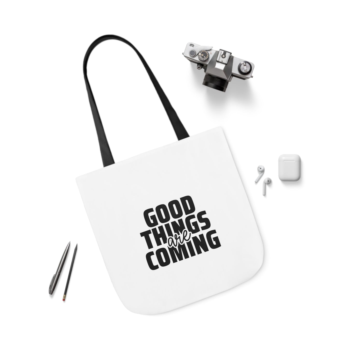 Canvas Tote Bag-Good Things are Coming