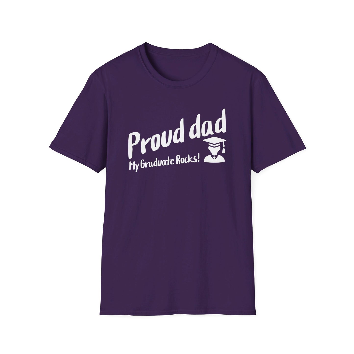 Unisex Softstyle T-Shirt- Proud dad- Proud-Graduate Gift