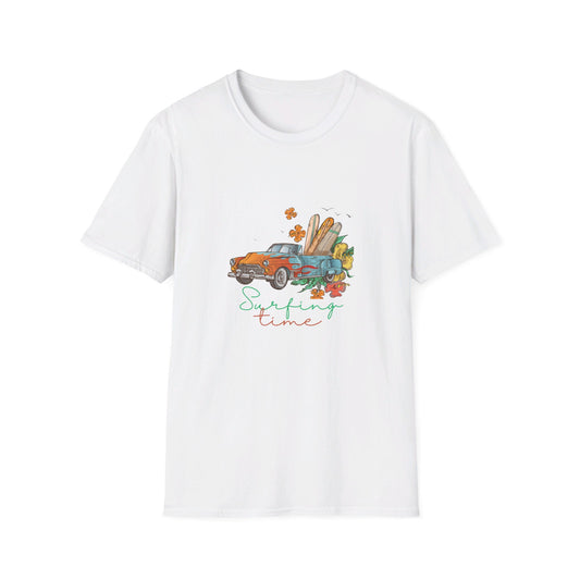 Unisex Softstyle Summer surfing t-shirt