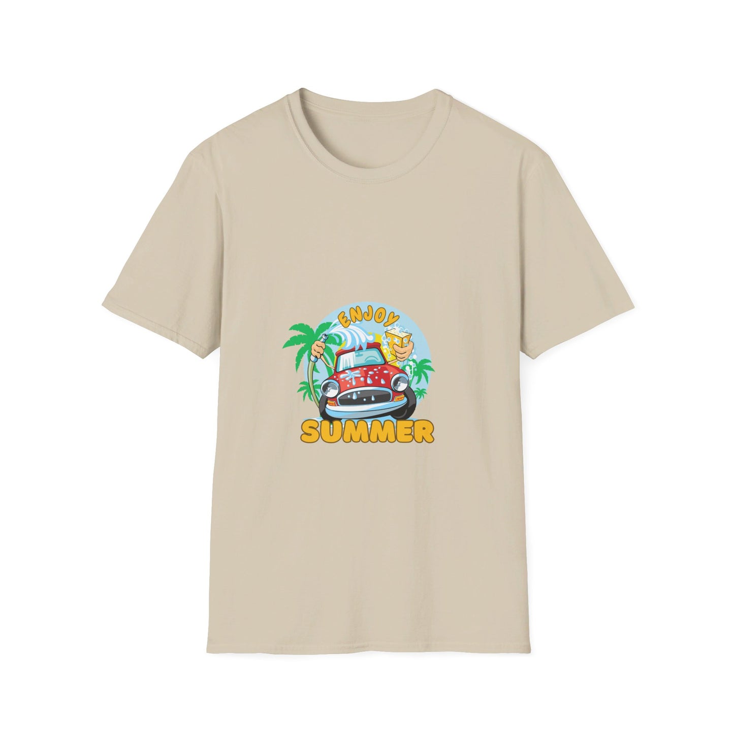 Unisex Softstyle Enjoy Summer happy car-splash water t-shirt