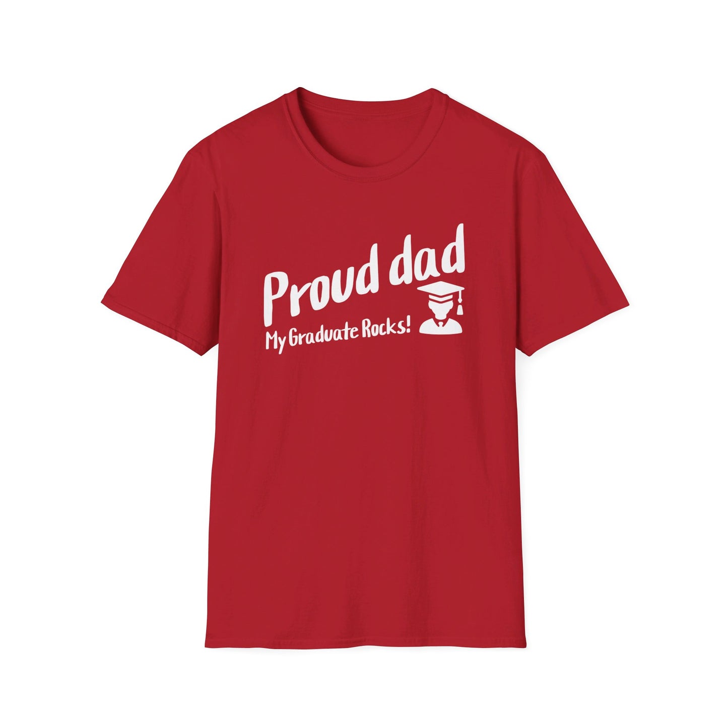 Unisex Softstyle T-Shirt- Proud dad- Proud-Graduate Gift