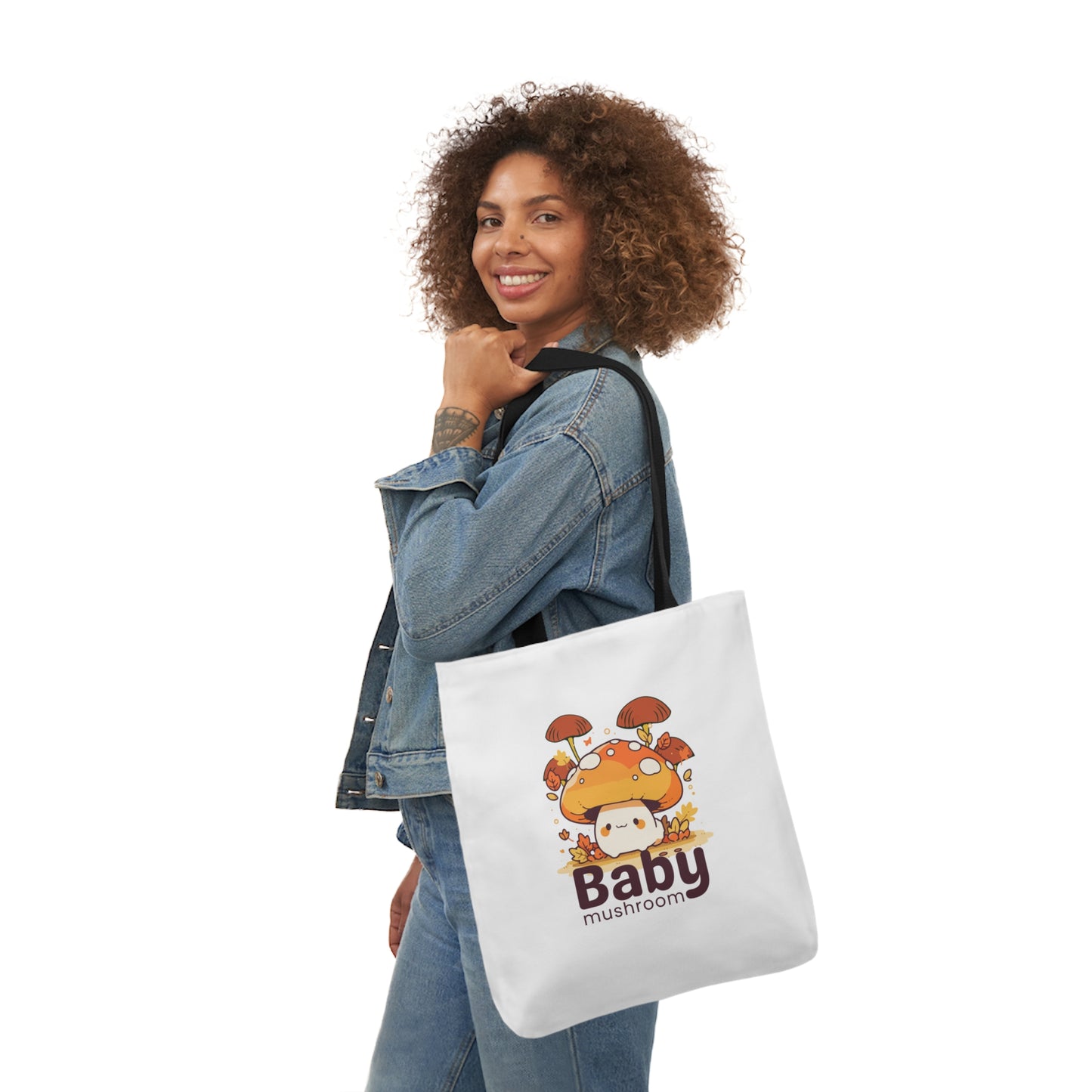 Canvas Tote Bag-Baby Mashroom