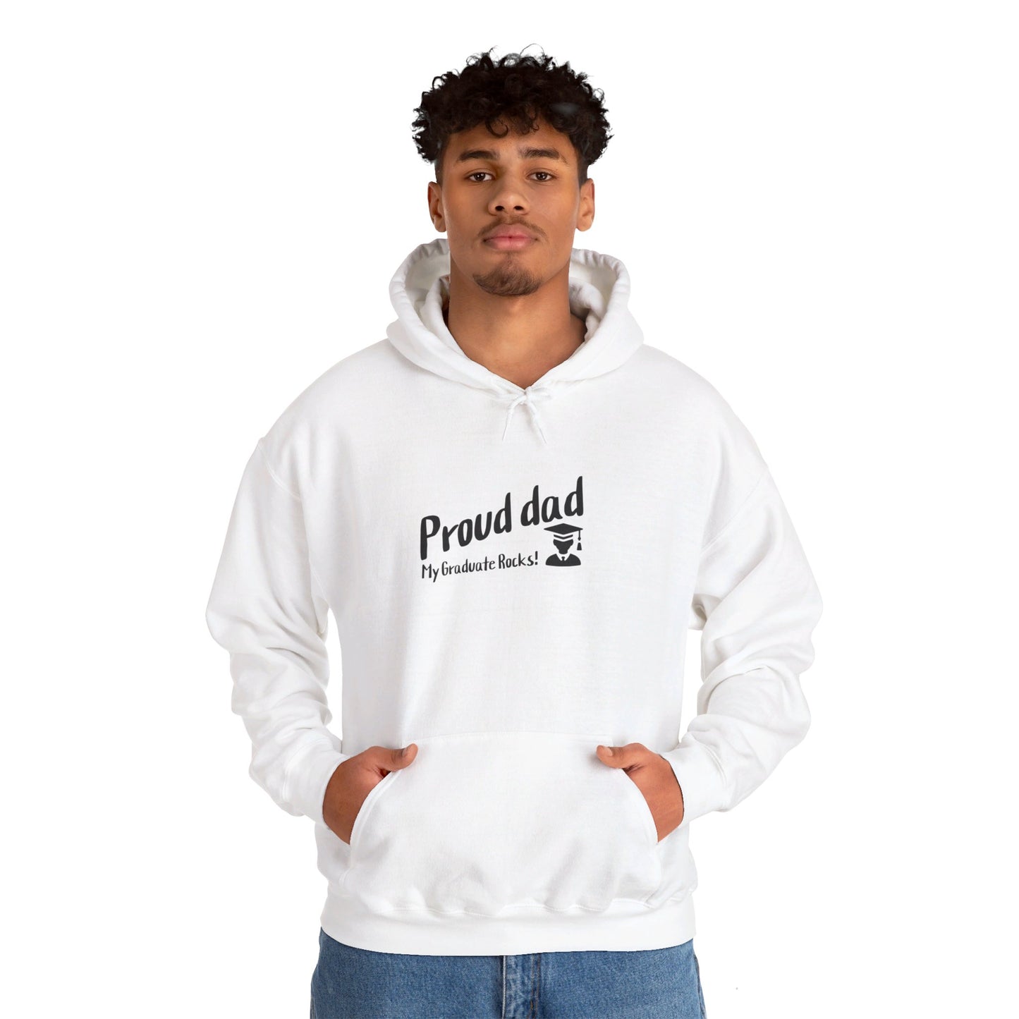 Unisex Heavy Blend™ Hooded Sweatshirt- Proud dad of graduate