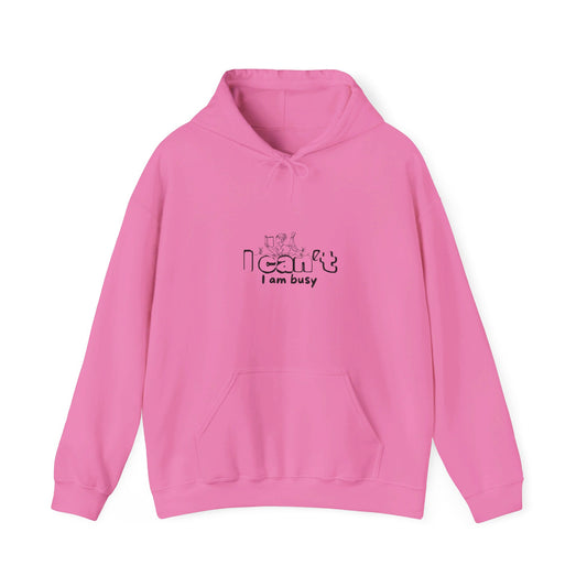 Unisex Heavy Blend™ Hooded Sweatshirt-I Can't I am busy Girl reading a book