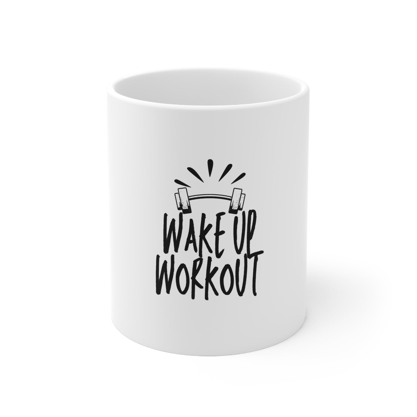 Ceramic Coffee Cups, 11oz, 15oz- Wakeup Workup