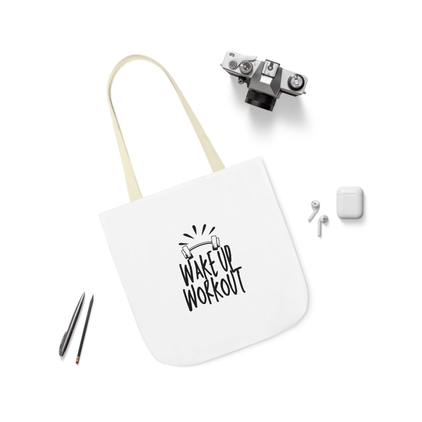 Canvas Tote-Wake up Work up