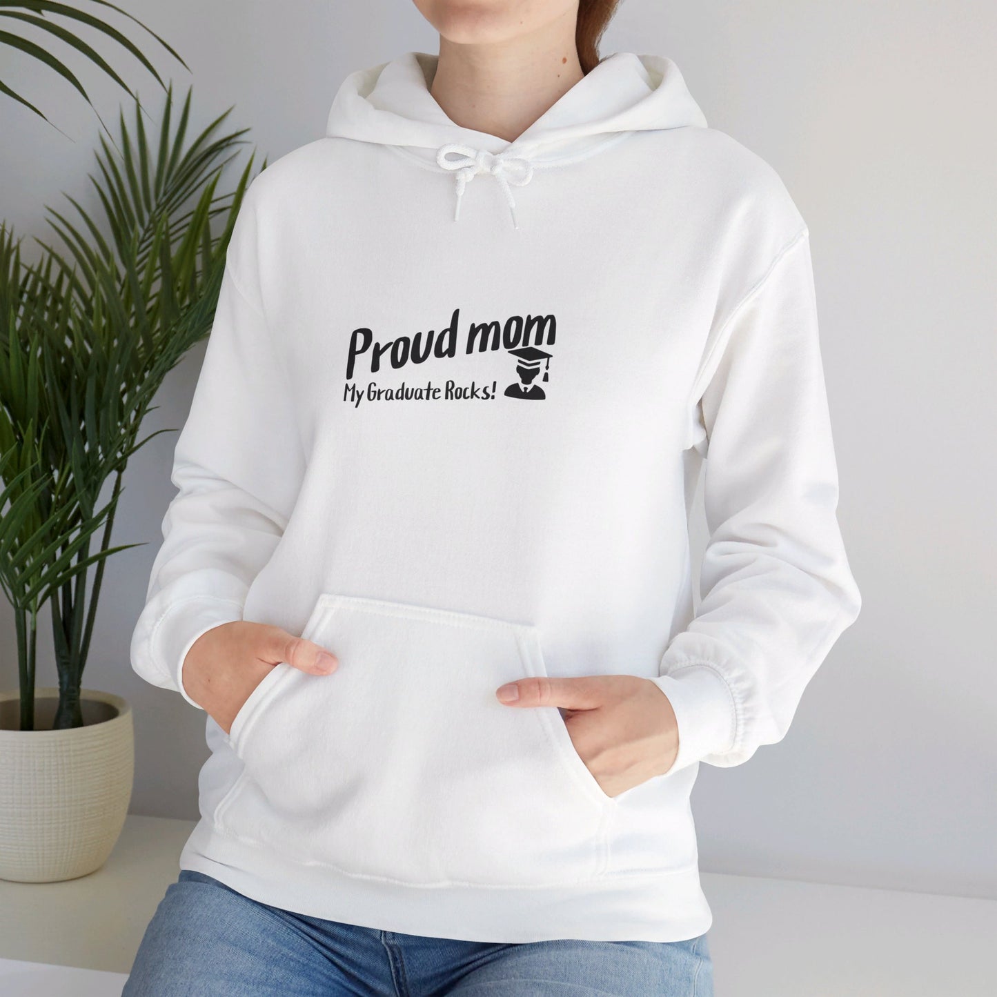 Unisex Heavy Blend™ Hooded Sweatshirt-Proud mom of graduate