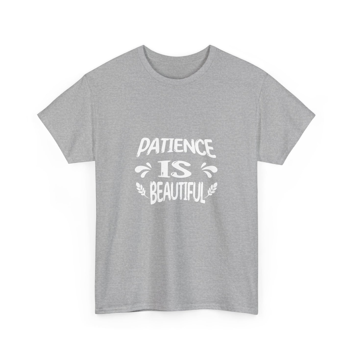 Unisex Heavy Cotton Tee - Patience is Beautiful- Dark T-shirts