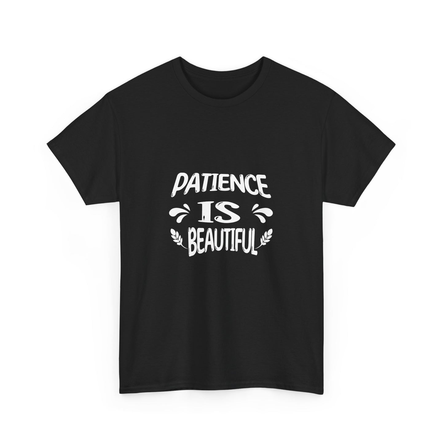 Unisex Heavy Cotton Tee - Patience is Beautiful- Dark T-shirts