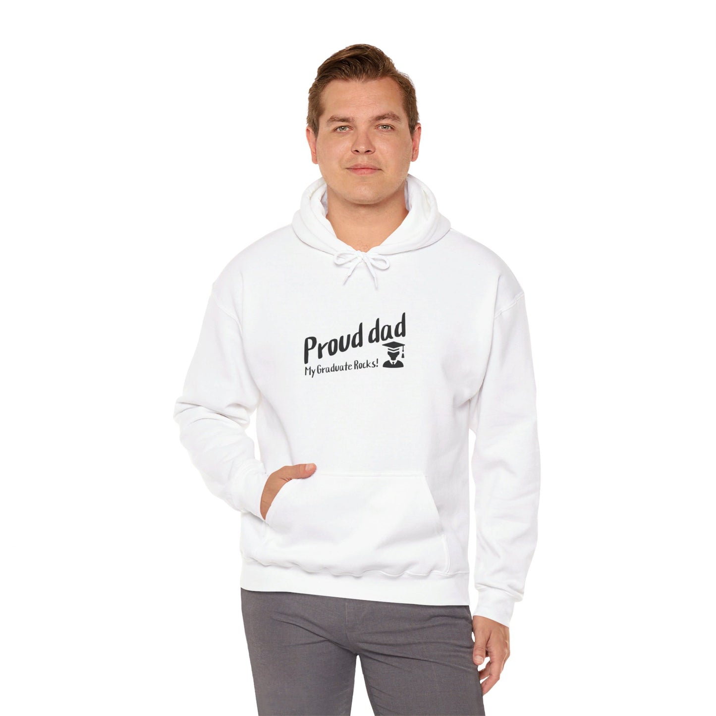 Unisex Heavy Blend™ Hooded Sweatshirt- Proud dad of graduate