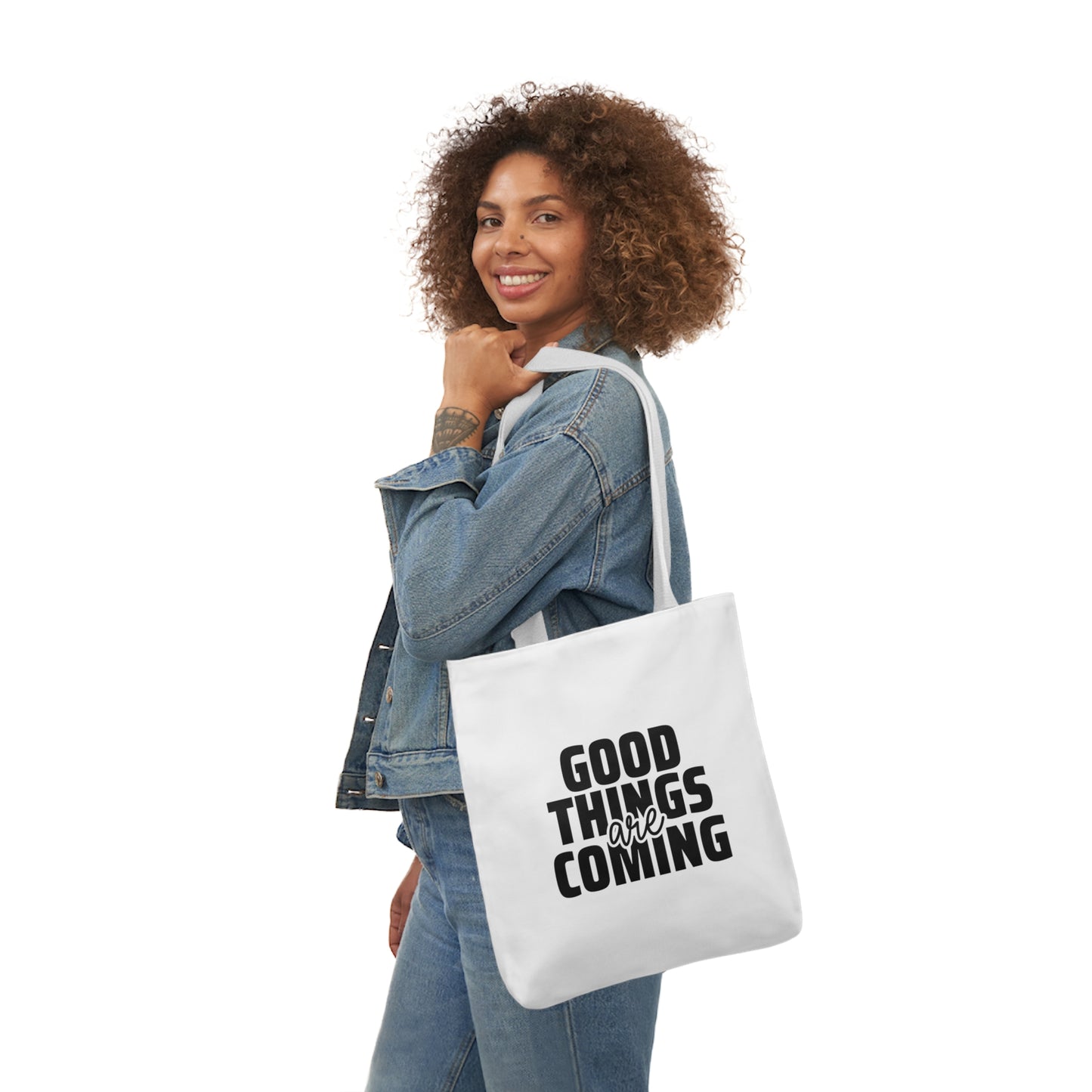 Canvas Tote Bag-Good Things are Coming