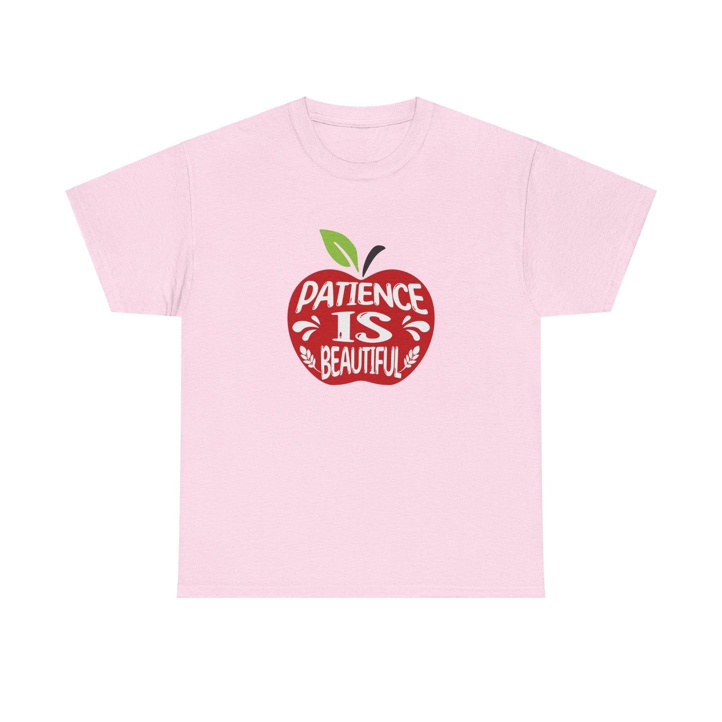 Unisex Heavy Cotton Tee - Patience is Beautiful Apple- T-shirt