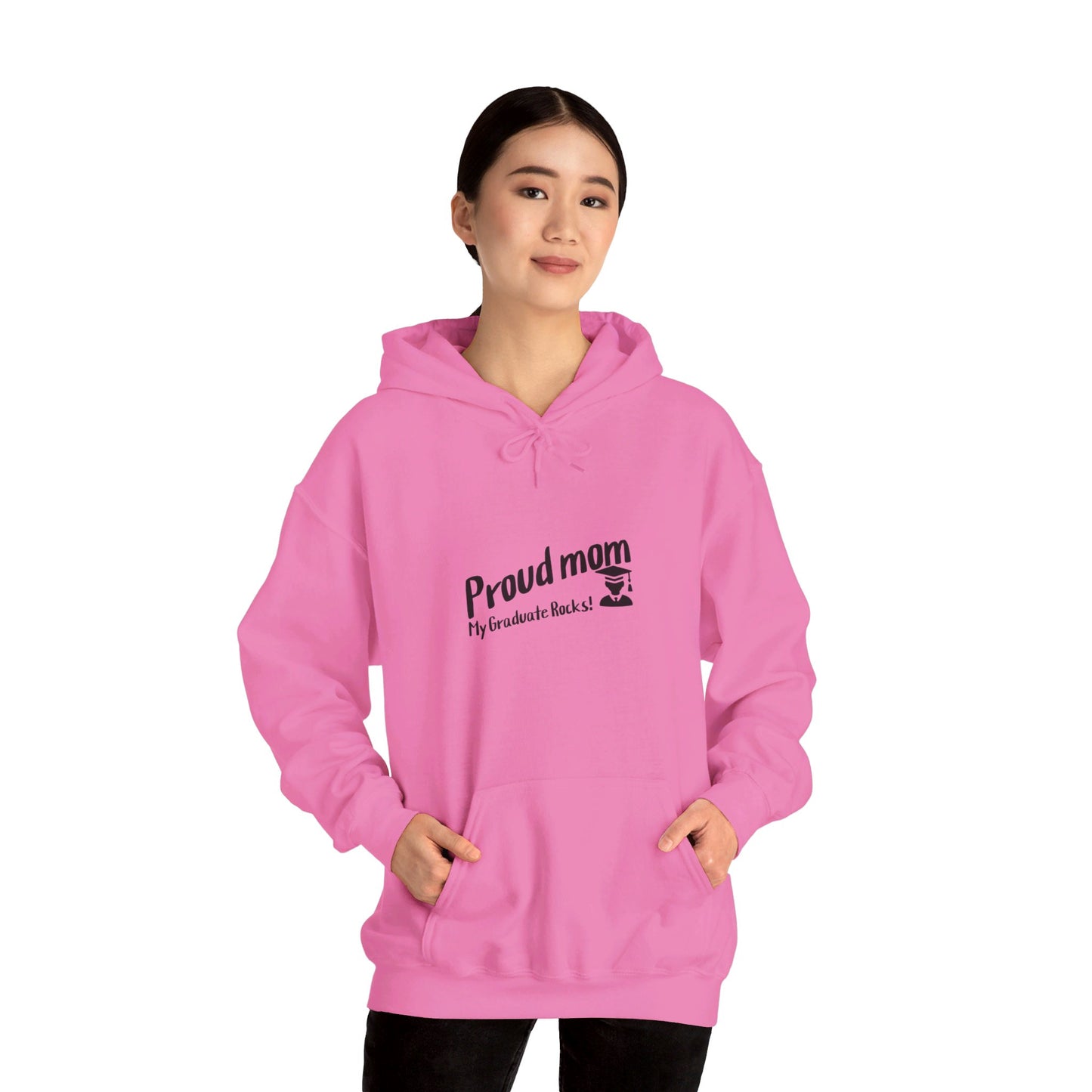 Unisex Heavy Blend™ Hooded Sweatshirt-Proud mom of graduate