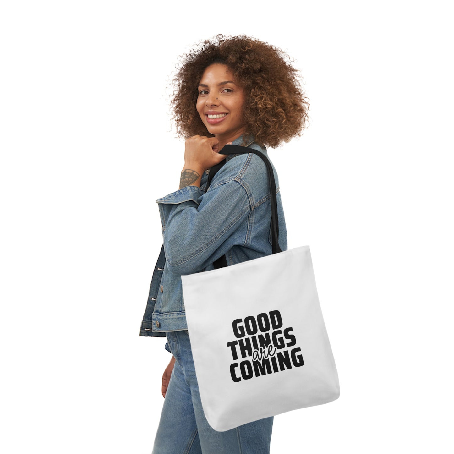 Canvas Tote Bag-Good Things are Coming