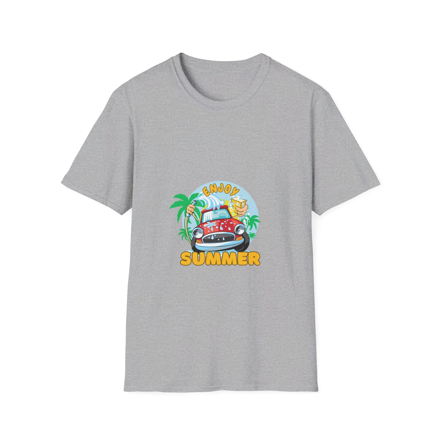 Unisex Softstyle Enjoy Summer happy car-splash water t-shirt